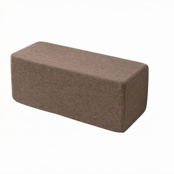 Lazsy Rectangular Bolster Cushion Linen Textile Armrest Cushion Firm-Density Foam Couch Arm Rest Pillow for Bed, Window Seat, Coffee, 15x15x50cm