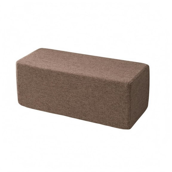 Lazsy Rectangular Bolster Cushion Linen Textile Armrest Cushion Firm-Density Foam Couch Arm Rest Pillow for Bed, Window Seat, Coffee, 20x20x50cm