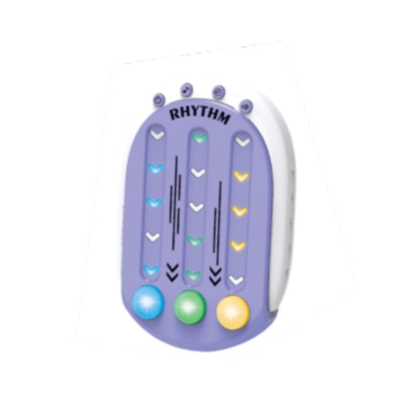 Lazsy Rhythm Button Game Rhythm Handheld Console Game Music Games Quick Push Game for Violet
