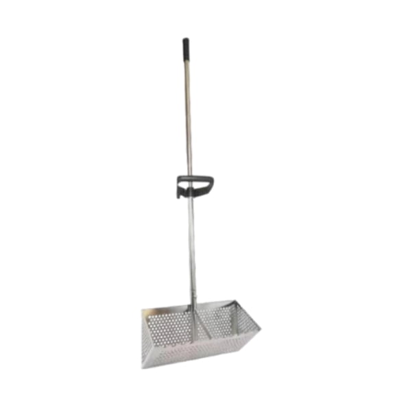 Lazsy Sand Rake Beach Sifter Scoop Stainless Steel Detachable Long Handle for Beachcombers and Coastal Treasure Hunters