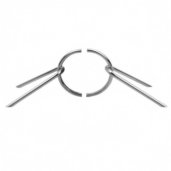 Lazsy Semi-Circular Bookends Angled Rods Geometric Bookends Modern Book Holder, Silver