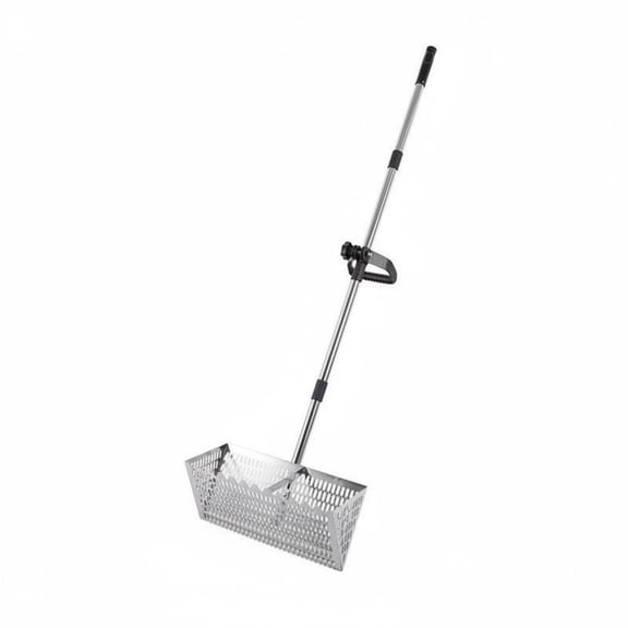 Lazsy Serrated Edge Sand Rake Detachable Design Stainless Metal Shore Sifter Multifunctional  Sifter