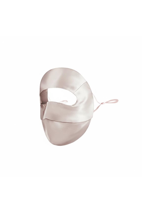 Silk Facekini Lightweight Face Cover Breathable Protection Face Cover for Beach