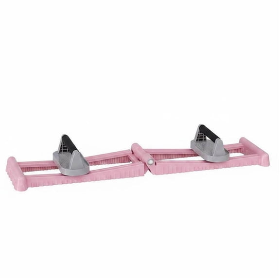 Lazsy Ski Step Machine Joint-Friendly Sliding Low-Impact legImpact Home Leg Exerciser, Pink+Upgraded