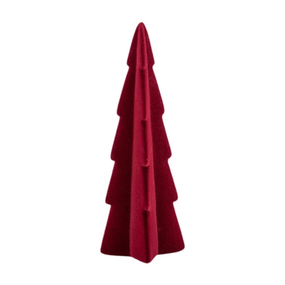 Lazsy Tabletop Artificial Christmas Tree Decoration Bedroom Window Mini Desk Christmas Red