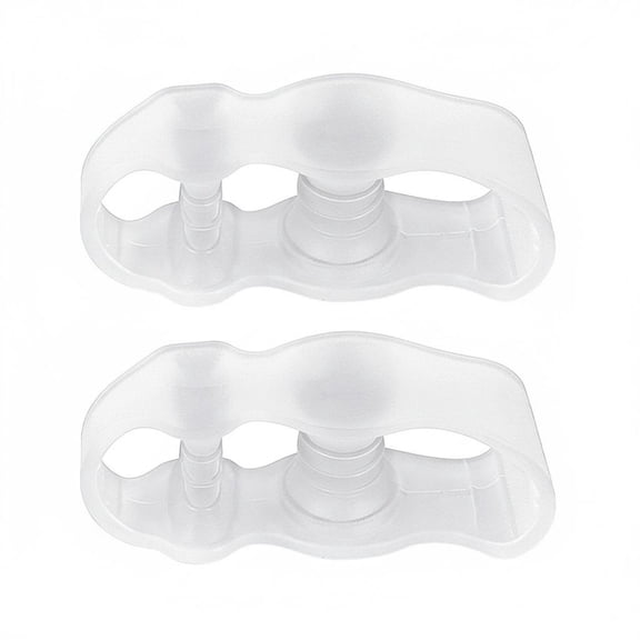 Lazsy Three Hole Toe Separator Skin-Friendly Overlapping Toe Straightener Ergonomic Design Gel