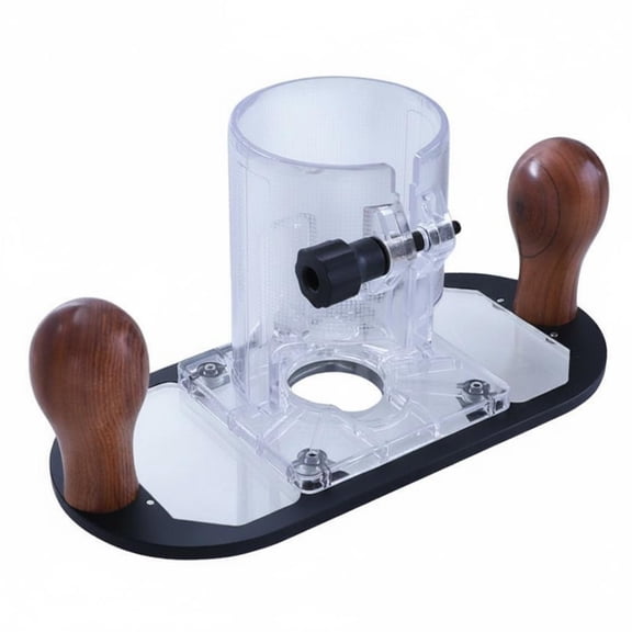 Lazsy Transparent Router Base Multi Use Setup Slotting Router Base Easy to Install Power Tool Accessory for Woodworkers, Carpenters, Workshop