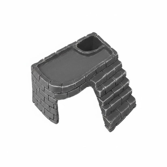 Lazsy Turtle Basking Dock Rock-Like Resin Basking Dock Tortoise Hide Cave for Terrarium