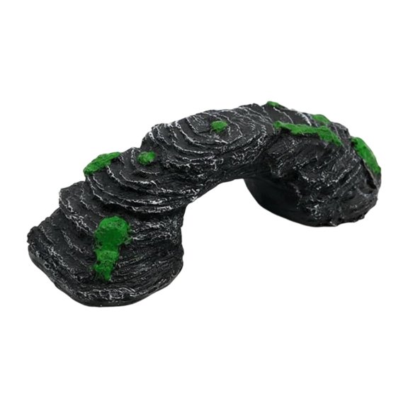 Lazsy Turtle Basking Ramp Realistic Design Resin Aquarium Bridge Tank Cave for Aquarists