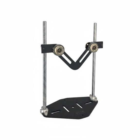 Lazsy V-Shaped Roller Stand Smooth Rotation Log Rotating Stand Heavy Duty Adjustable Height Material Support for Woodworkers