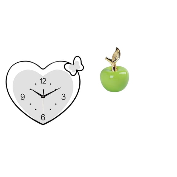 Lazsy Wall Clock Acrylic Non Ticking Statue Ceramic Figurine Crafts Featuring Quiet Artistic Design Decorative Collectible Suitable for Living Room Office Gift Giving