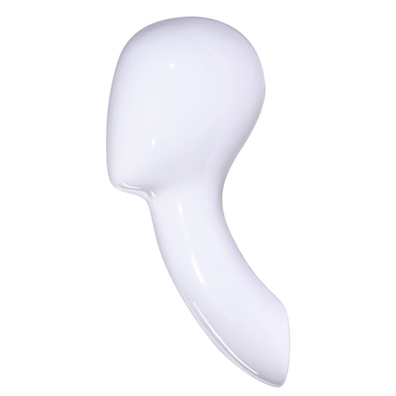Lazsy Wall-Mounted Mannequin Head Long Neck Fiberglass Mannequin Head Molded, White