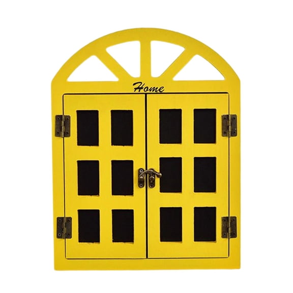 Lazsy Window View Chalkboard Message Board Hanging for Restaurant Menu Bedroom Yellow