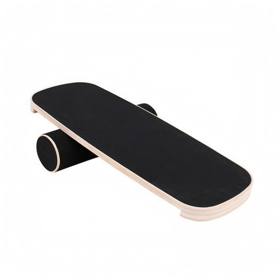 Lazsy Wooden Balance Board Textured Top Roller Balance Board Wood Exercise Equipment for Surfing Training Mindful Stretching, Balance Board