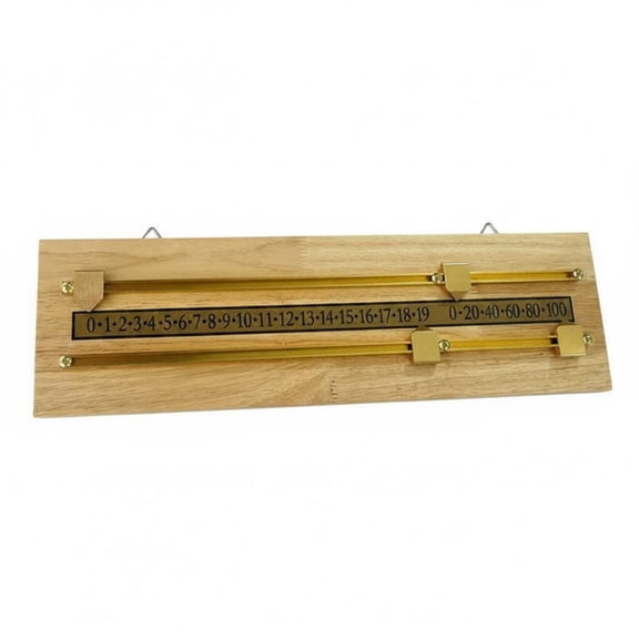 Lazsy Wooden Billiard Scoreboard Wood Construction Snooker Score Board Clear Numbers Billiard Score Board