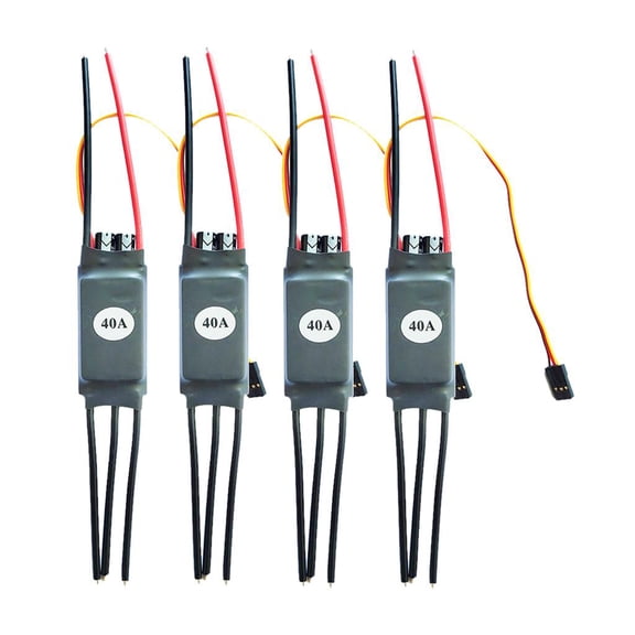 Lazsy lahomia 4x 40A Two-way Brushless ESC for RC Remote Control Car Boat Parts 2-6S