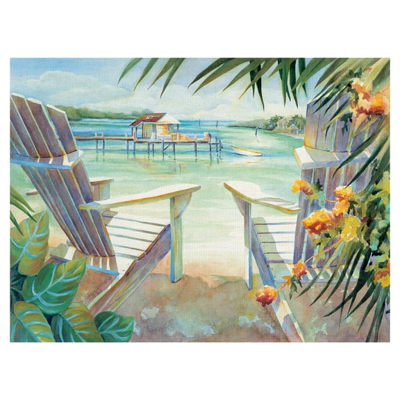 Lazy Beach Daze I by Kathleen Denis Canvas Art Print 18" x 24"