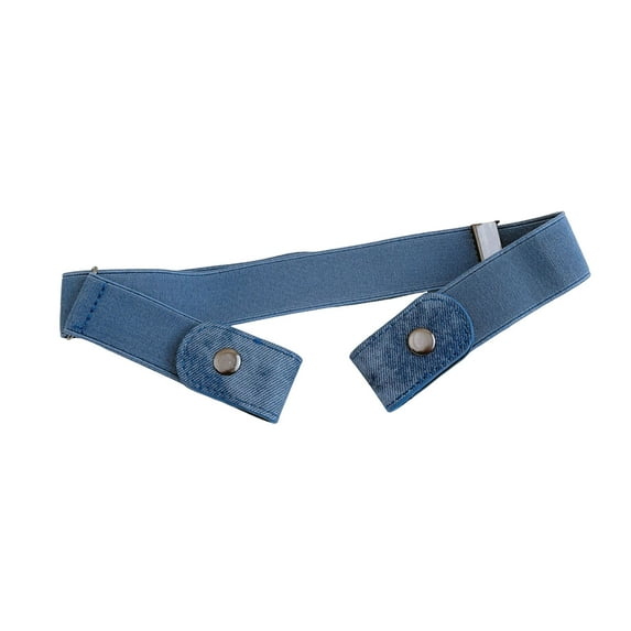 Lazy Belt Comfortable Elastic Design Faux Leather Waistband Adjustable Fit Invisible Jeans Belt Daily Wear