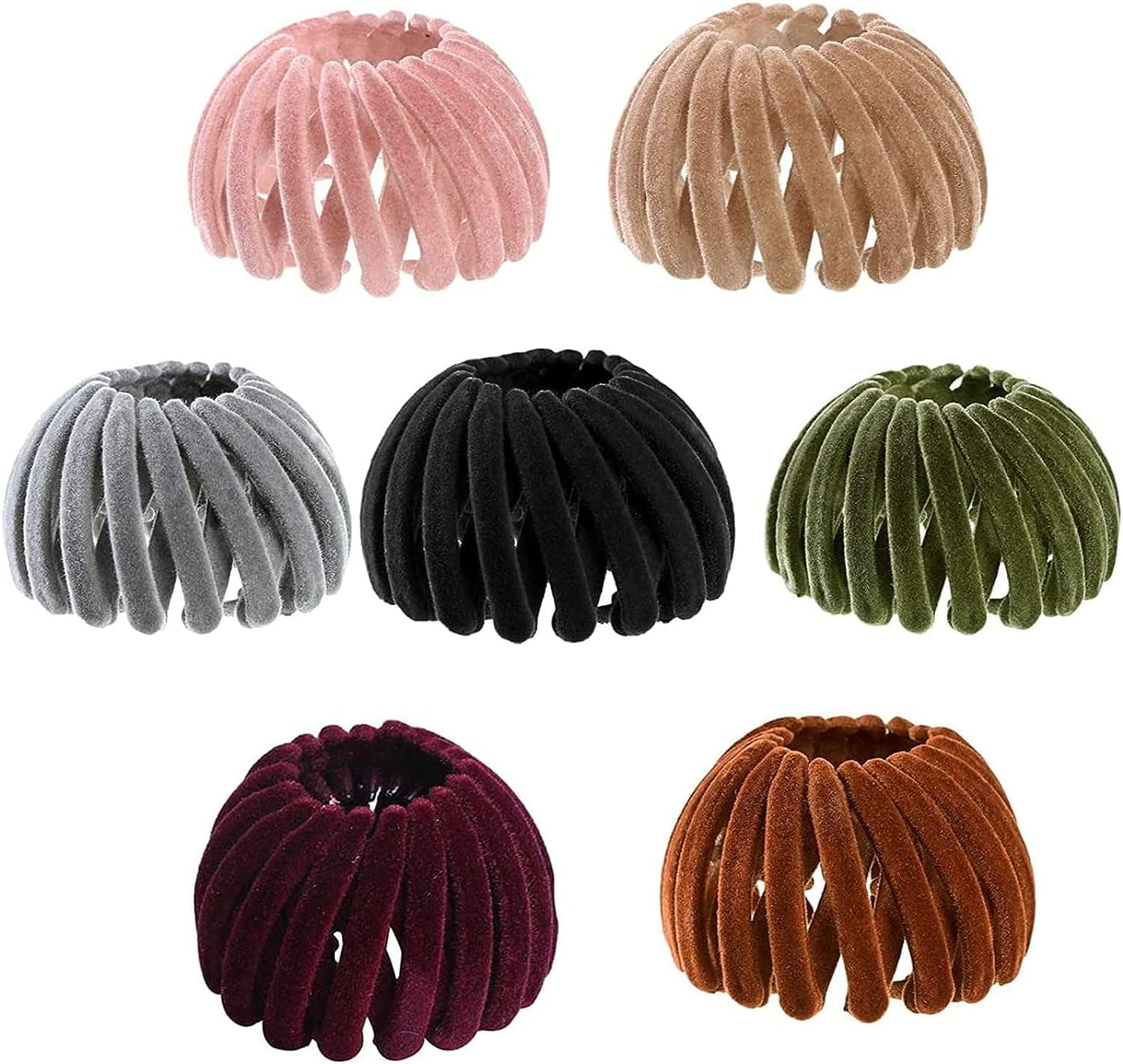 Lazy Bird's Nest Plate Hairpin,Ladies Ponytail Hairpin, Expandable