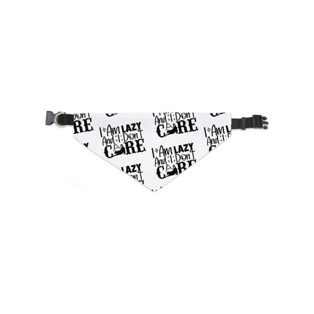 Lazy Cat Dont Care Typography Bandana -Image by Shutterstock, x-Large