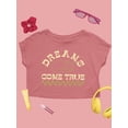 thumbnail image 1 of Lazy Cat Dreams Come True Crop Tee Women's -SelectDesign Designs, 1 of 4
