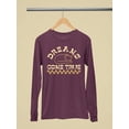 thumbnail image 1 of Lazy Cat Dreams Come True Long Sleeve Women's -SelectDesign Designs, 1 of 4