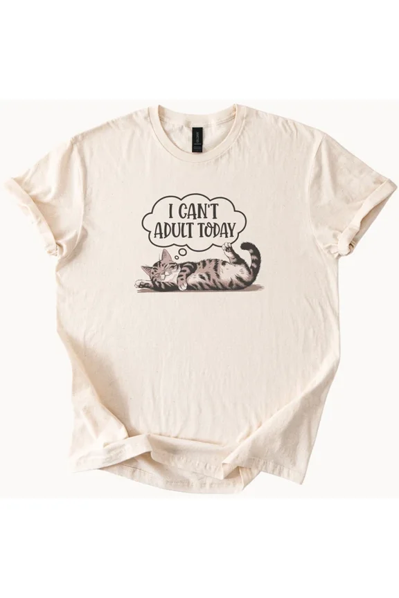 Lazy Cat T Shirt I Cant Today Funny Kitten Tee Unisex S-5XL Hot Trending Shirt, Vintage Birthday Gift