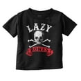 thumbnail image 1 of Lazy Chillin Out Couch Potato Skull Toddler Boy Girl T Shirt Infant Toddler Brisco Brands 6M, 1 of 6