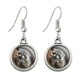 thumbnail image 1 of Lazy Daydreaming Raccoon in Tree Novelty Dangling Drop Charm Earrings, 1 of 5