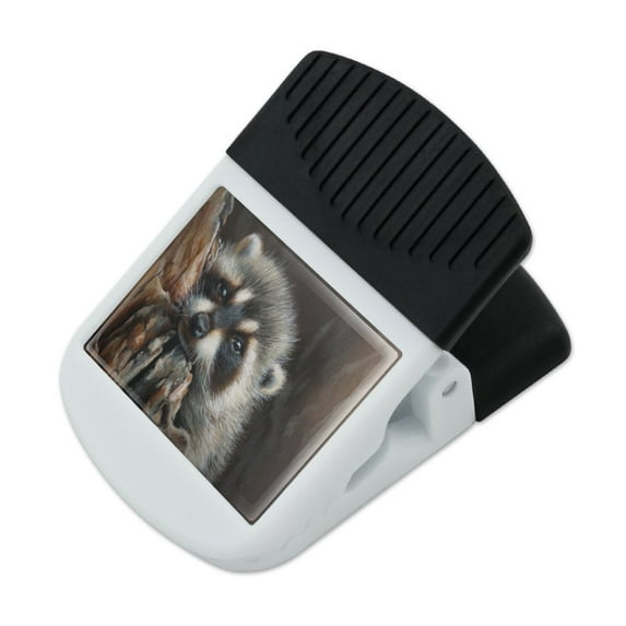Lazy Daydreaming Raccoon in Tree Refrigerator Fridge Magnet Magnetic Hanging Hook Note Snack Clip