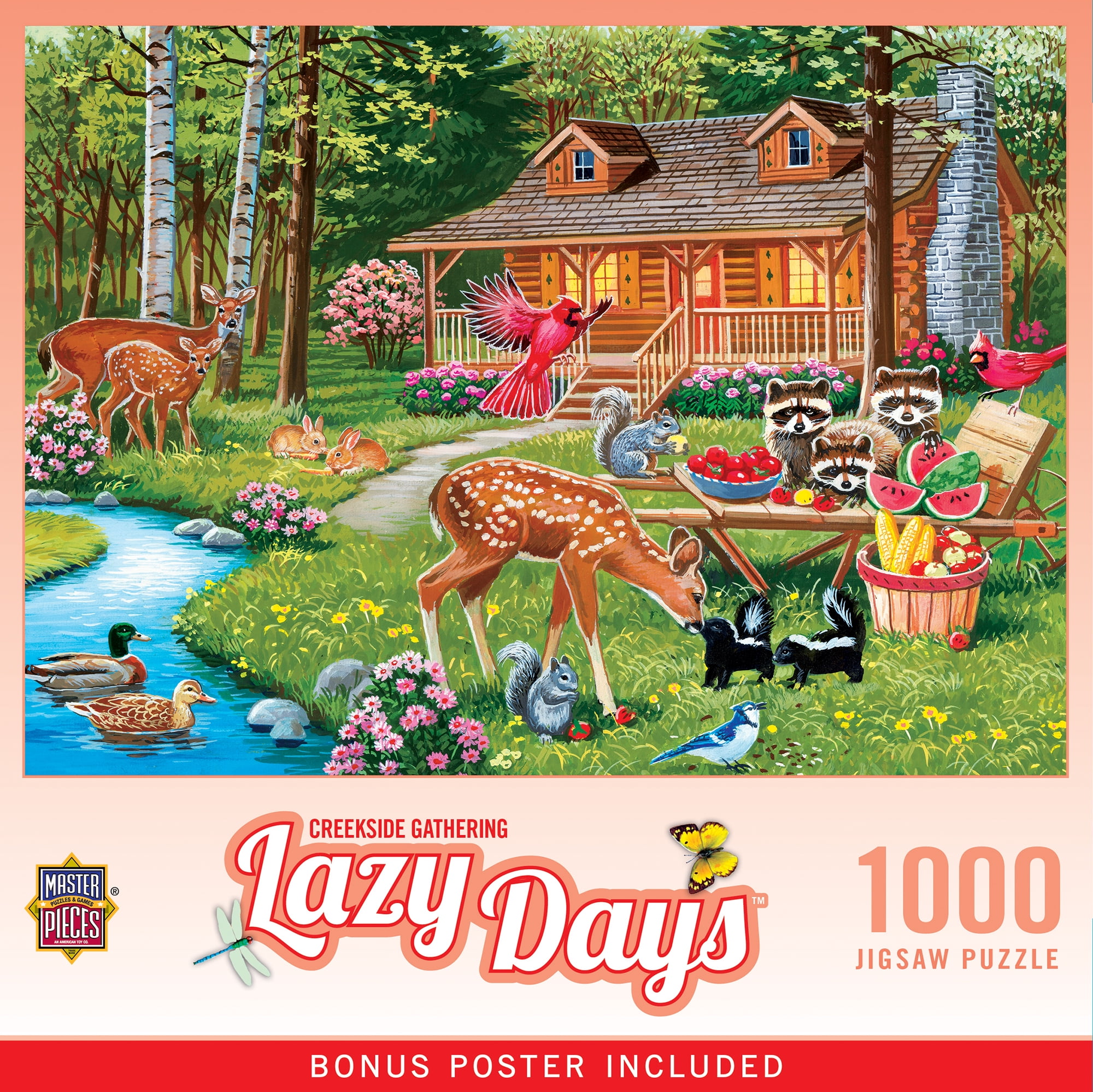 Lazy Days - Creekside Gathering 1000 Piece Puzzle - Walmart.com