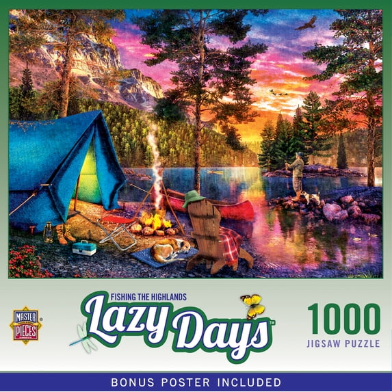 Lazy Days - Fishing the Highlands 1000 Piece Puzzle