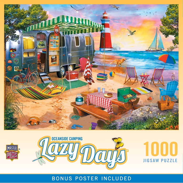 t*o様 ジグソーパズル　ディズニー　カリフォルニアワークショップ　1000 ミ MasterPieces 1000 Piece Jigsaw Puzzle - Oceanside Camping Beach