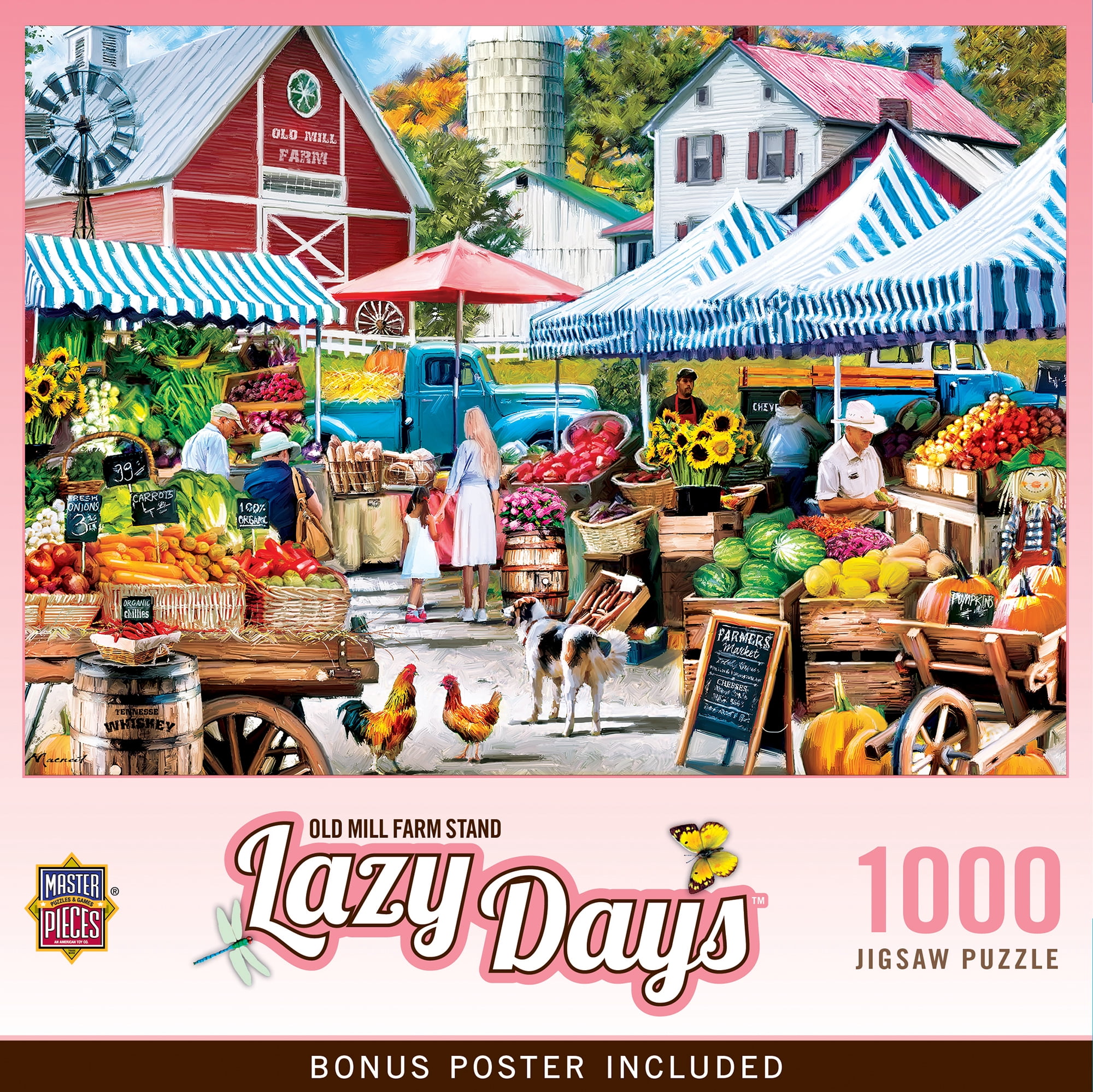 Lazy Days - Old Mill Farm Stand 1000 Piece Puzzle