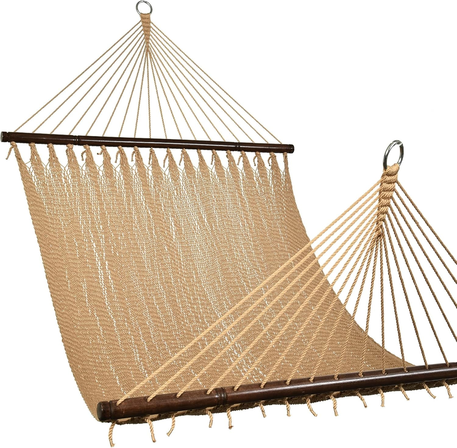 Lazy Daze Hammocks 10.5 FT Double 2 Person Caribbean Rope Hammock, Hand ...
