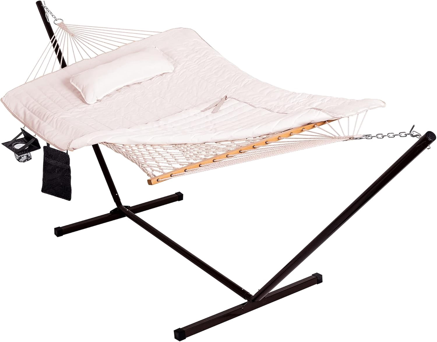 Lazy Daze Hammocks Double Outdoor Hammock with 12FT Steel Stand, 2 ...