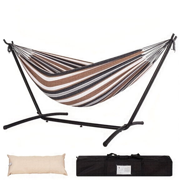 Lazy Daze Heavy-Duty Double Hammock with Steel Stand