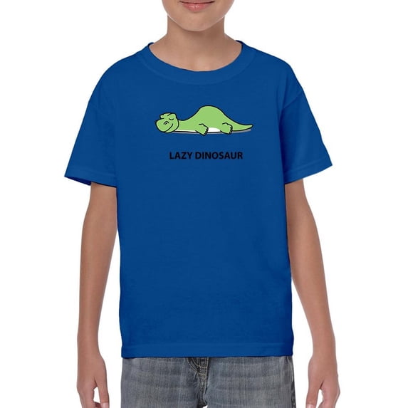 Lazy Dino Cute Apatosaurus T-Shirt Juniors -Image by Shutterstock, x-Large