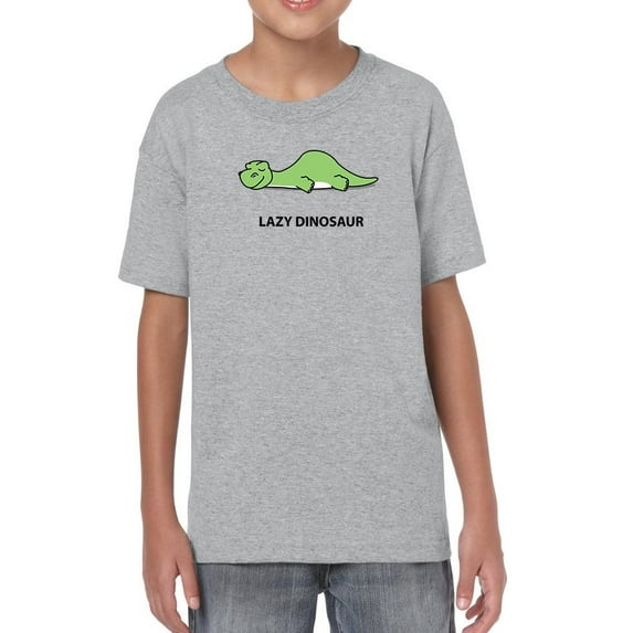 Lazy Dino Cute Apatosaurus T-Shirt Juniors -Image by Shutterstock, x-Small