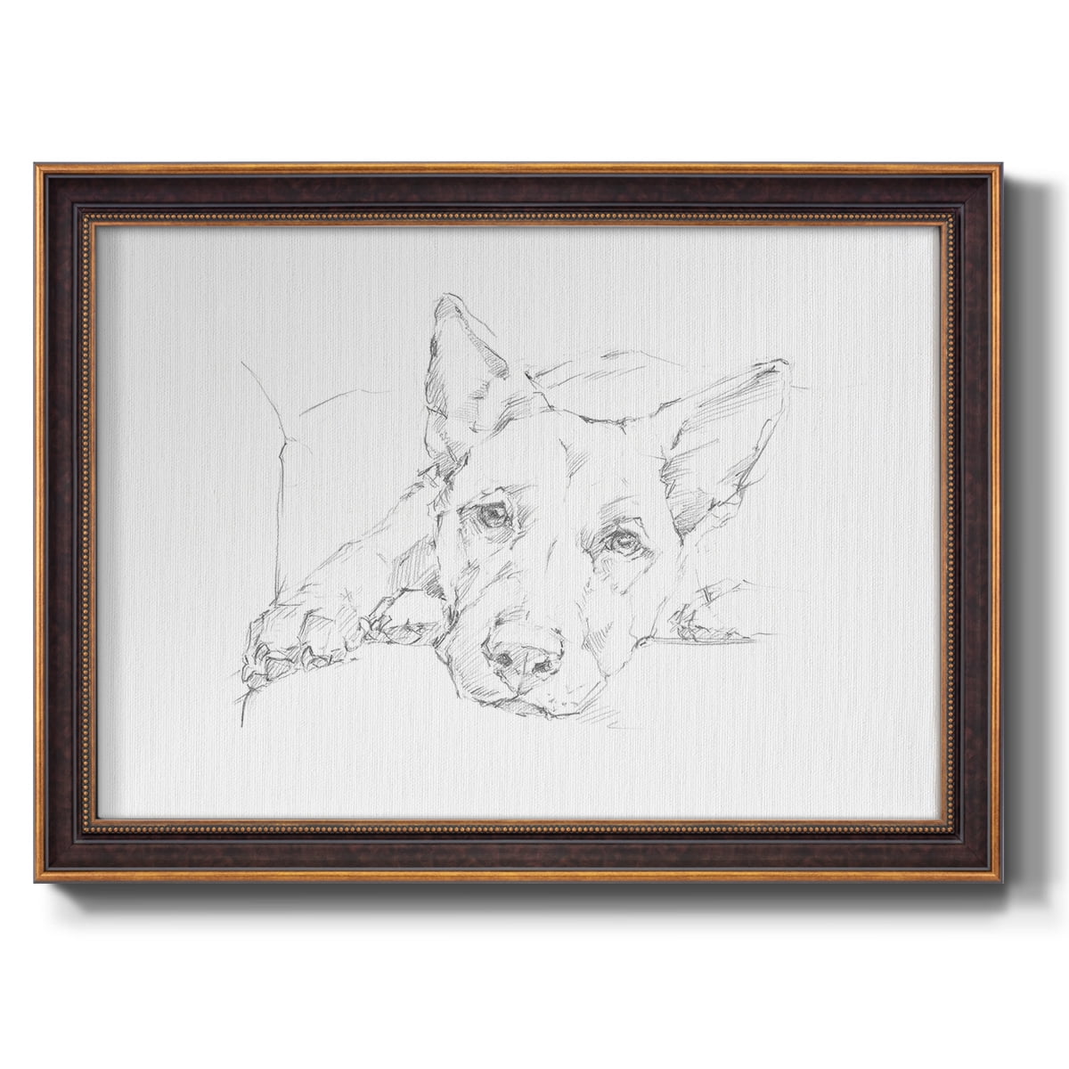 Lazy Dog IV Premium Framed Canvas- Ready to Hang