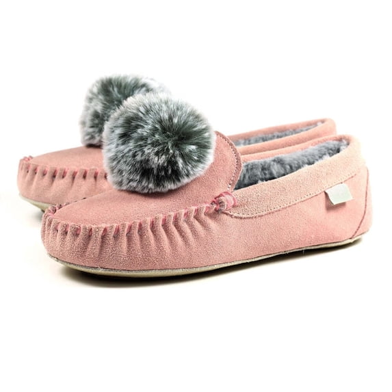 Lazy Dogz Womens Bessie Suede Slippers