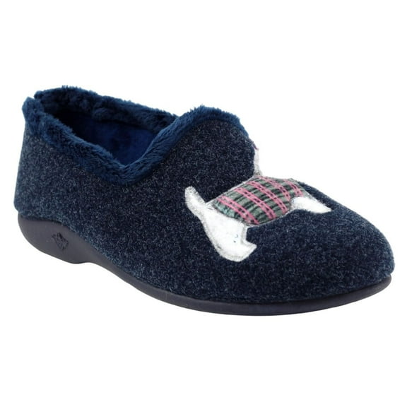 Lazy Dogz Womens Monique Scottish Terrier Slippers