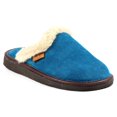 thumbnail image 1 of Lazy Dogz Womens Otto Faux Fur Trim Suede Slippers, 1 of 7