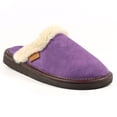 thumbnail image 1 of Lazy Dogz Womens Otto Faux Fur Trim Suede Slippers, 1 of 8