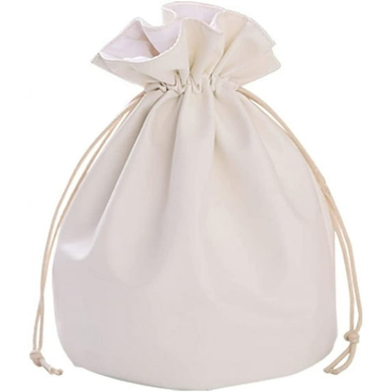 Lazy Drawstring Makeup Bag,Drawstring Waterproof Cosmetic Bucket Bag Multifunctional Toiletry Bag Cosmetic Bag Makeup Bag Small Cosmetic Organizer Travel Makeup Pouch