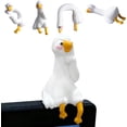 thumbnail image 1 of Lazy Duck Computer Decoration, Intricate 3D Cute Duck Figurine for Desk, Funny Decoration for Computer Monitor, Office Desk, and Car Interior, 1 of 6