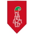 thumbnail image 1 of Lazy Elf Screen Print Pet Bandana, Red - Small, 1 of 1