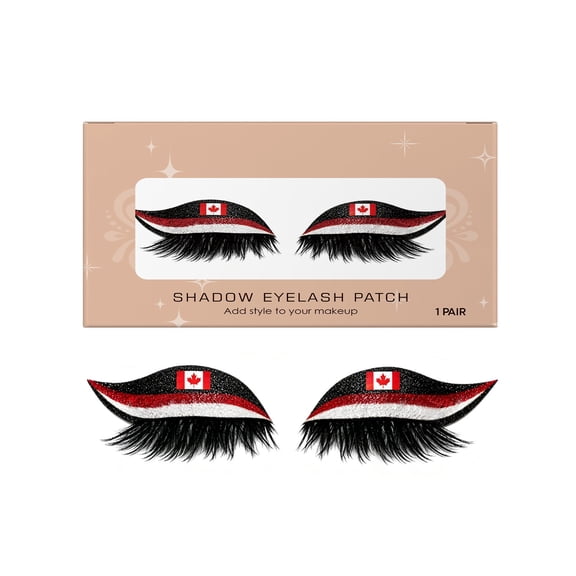 Lazy Eye Shadow Eyelash Patch, Eyeshadow Eyelash Stickers, Self-Adhesive Reusable Fast Eye Makeup Stickers with False Lashes