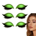 thumbnail image 1 of Lazy Eye Shadow Eyelash Patch, Eyeshadow and lash Sticker, Eyeshadow Eyelashes Makeup Stickers, 2-in-1 Reusable Eye Makeup Stickers,  Makeup Stencils Sticker for All Eye Shapes (Green), 1 of 7