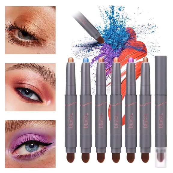 Lazy Eyeshadow Stick, Shade 01 - 1 Eyeshadow Stick, Metallic Eyeshadow Stick Matte Creamy Eyeshadow Pencil Eye Brightener Stick Nude Shadow Stick Long Lasting Eye Makeup, Easter, S Makeup Organizers